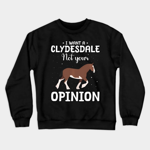 Clydesdale Horse Riding Clydesdale Crewneck Sweatshirt by SanJKaka